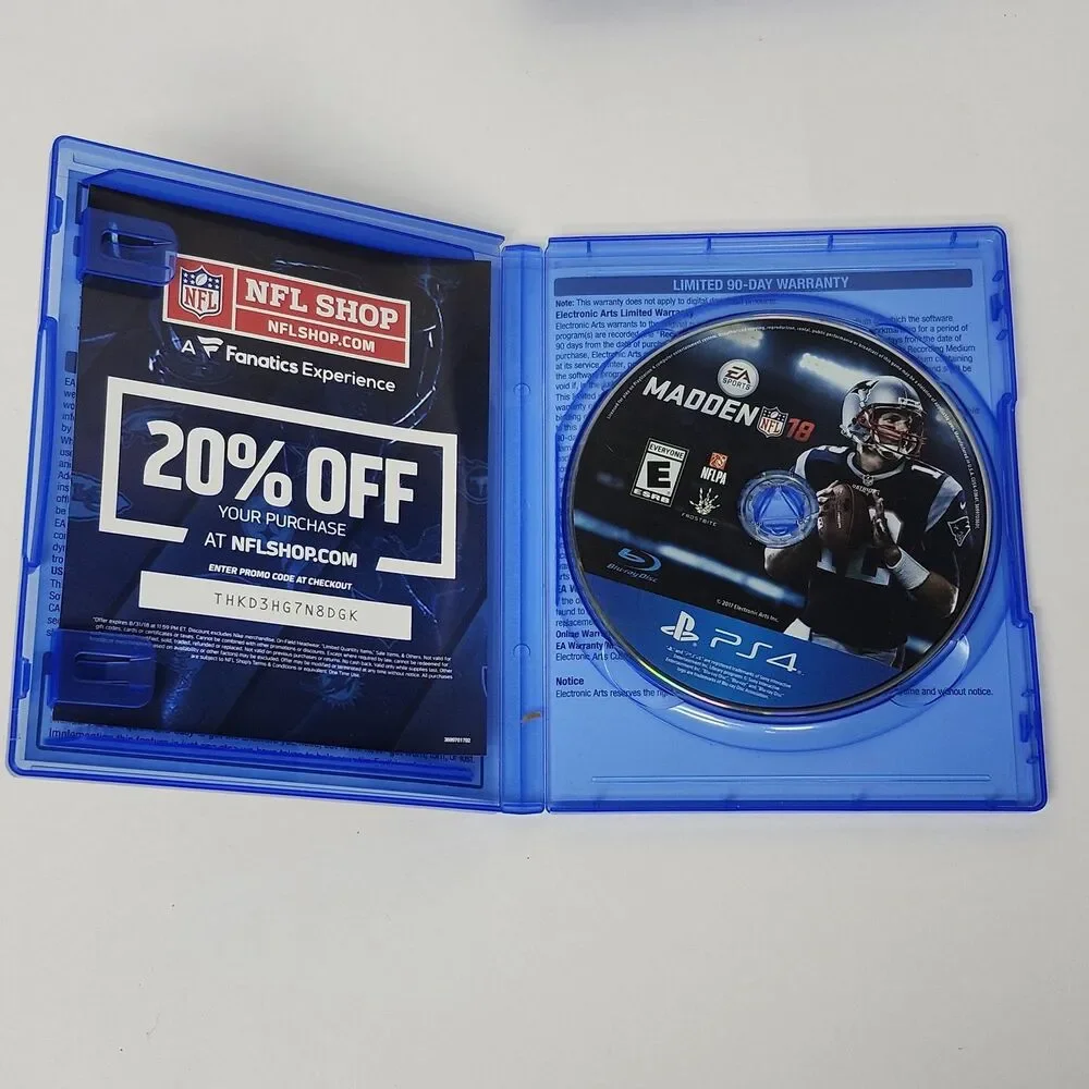 PS4 Sports Game Lot (6) Madden NFL 15 25 18 NBA 2K19 MLB The Show 20 Bundle